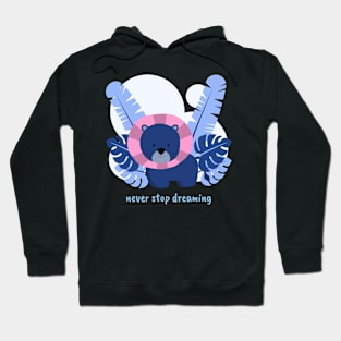 Cute Animals Cartoon Drawing Hoodie